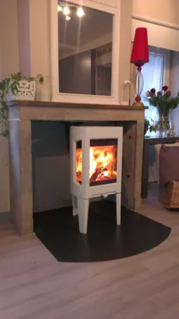 Poêle à bois JOTUL F163 blanc (Lons-le-saunier, Jura 39)